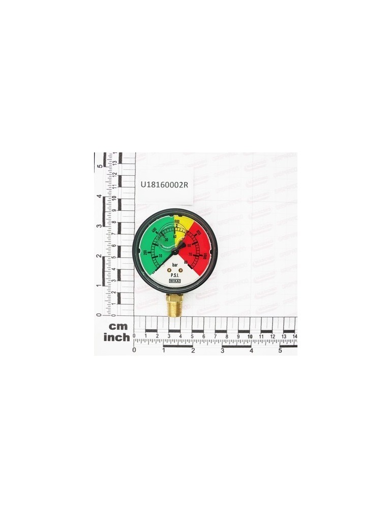 PRESSURE GAUGE D.63 0-80