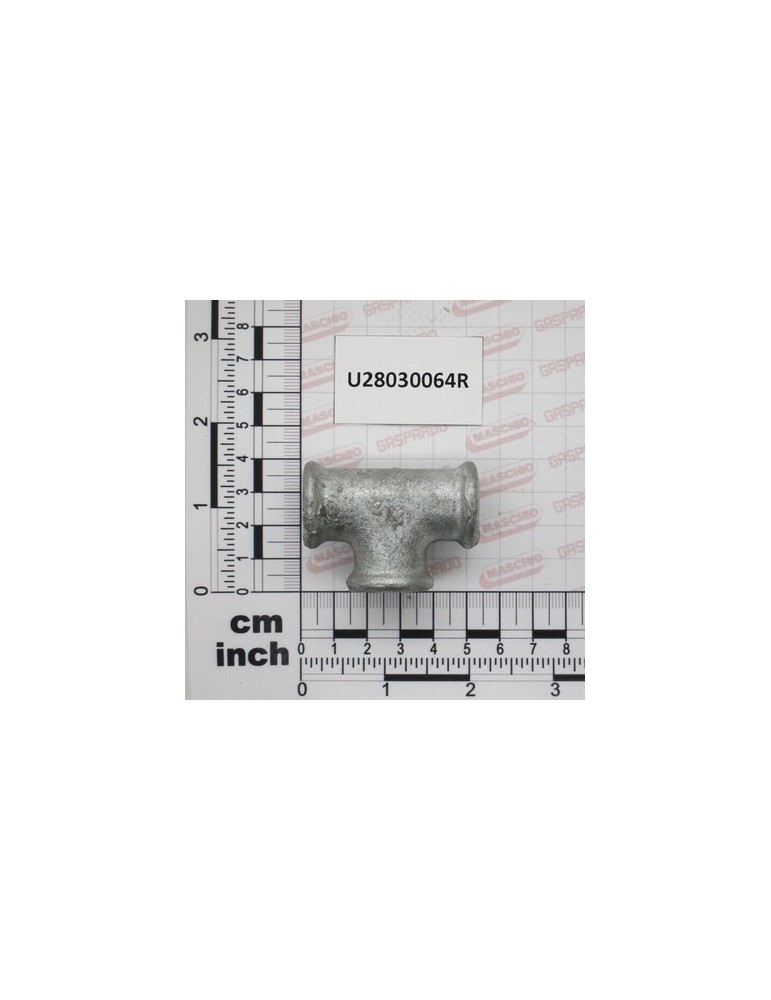 FITTING T 3/8\" GAS  AFL  ZINC