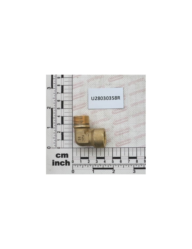 BRASS OTT.G1/2\"M-3/8\"F 90Â° PA