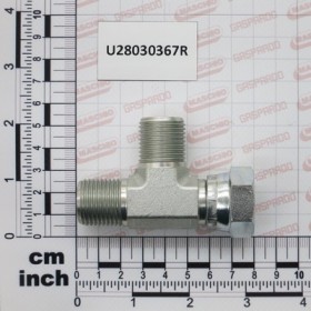 FITTING OIL \"T\" M-M-F GIREV.Â½\"
