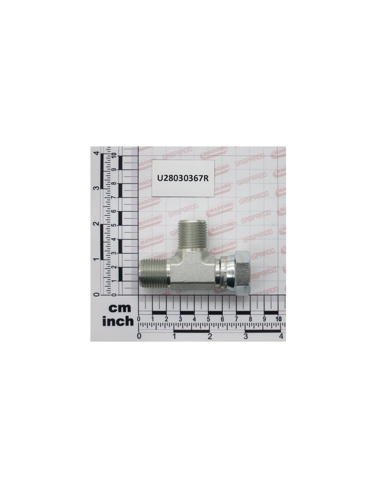FITTING OIL \"T\" M-M-F GIREV.Â½\"