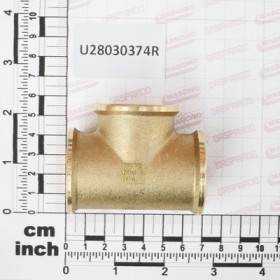 T JOINT G1\" F-F-F BRASS