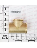 T JOINT G1\" F-F-F BRASS