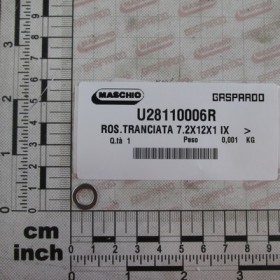 CHOPPED WASHER 7.2X12X1 IX