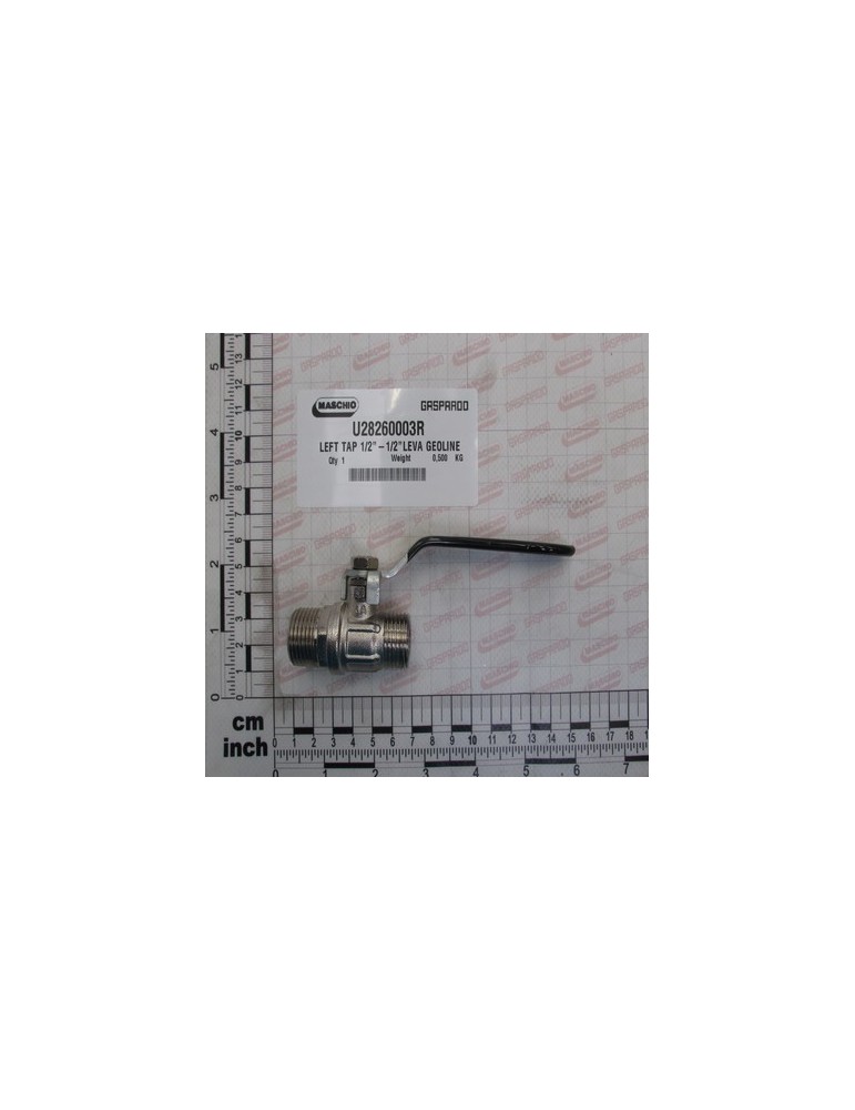 LEFT TAP 1/2\"-1/2\"LEVA GEOLINE