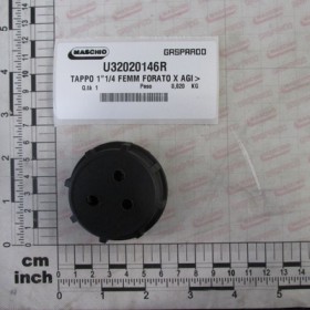 STOPPER 1\"1/4 FEMA.HOLED X AG