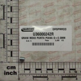 GRAINS M8X8 FLAT TIP D-0.6MM