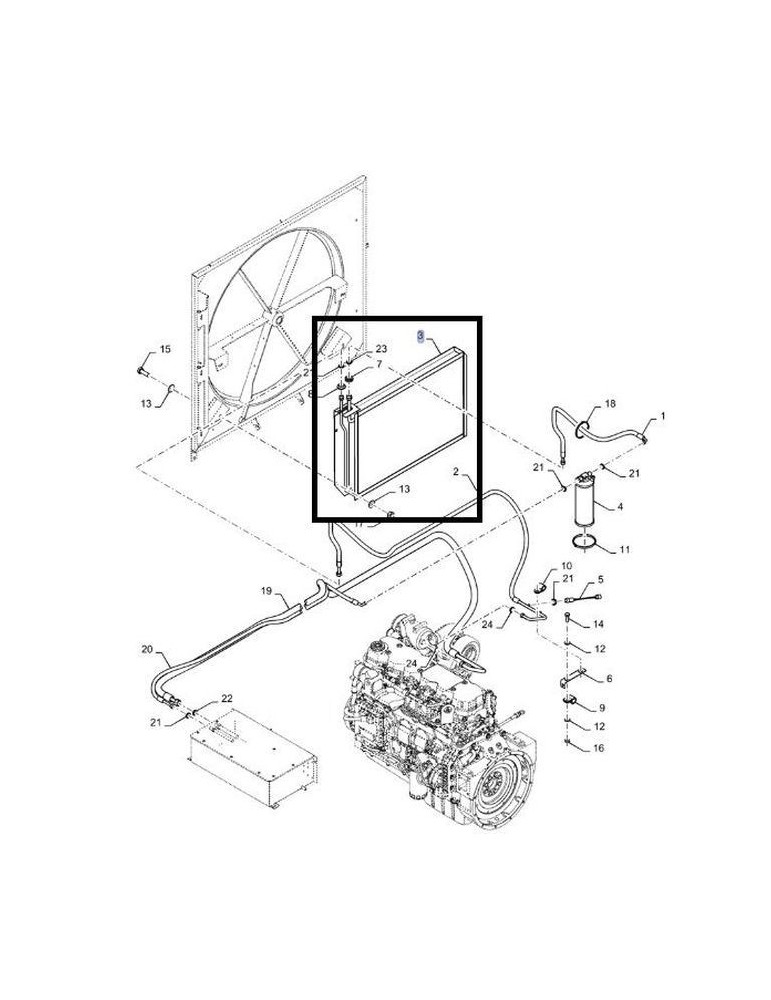 New Holland Condensator 87657038