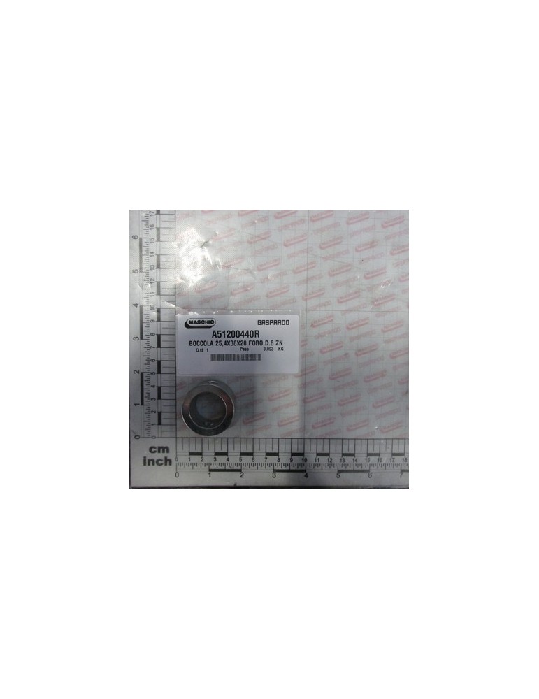 BUSHING 25,4X38X20 HOLE D.8