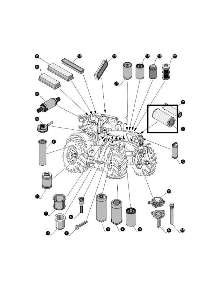 Filtru Aer Motor 87682990