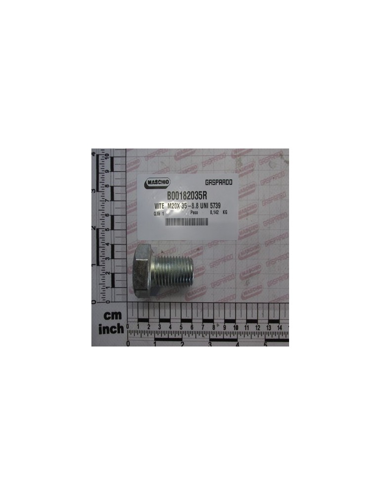 GALV.SCREW TE M20X35-8.8