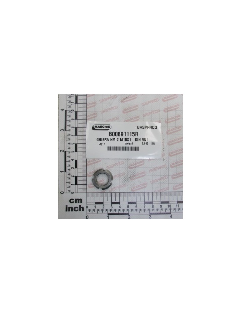 GHIERA KM 2 M15X1   DIN 981  .
