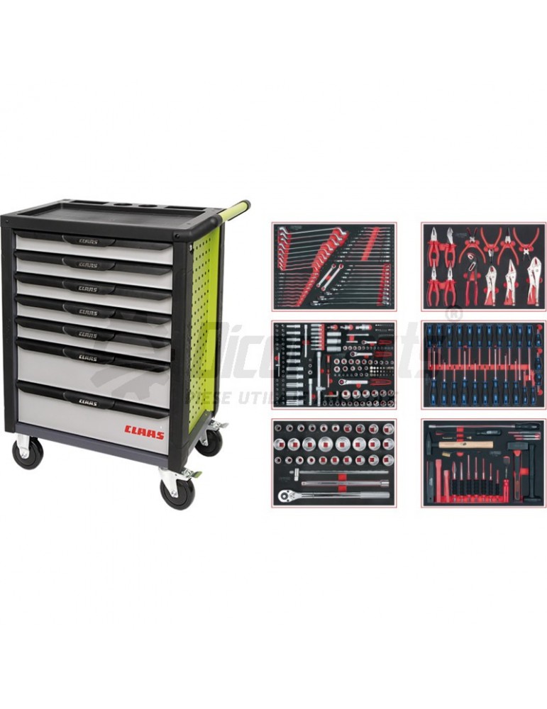Carucior pentru atelier incl. seturi KS Tools 310-piese  