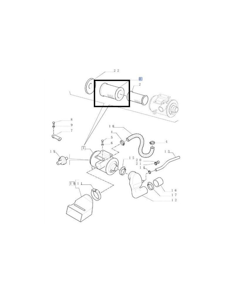Filtru Aer Motor 82034433