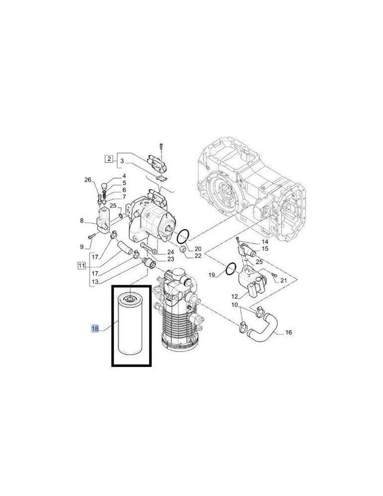 Filtru Ulei Hidraulic 84226263