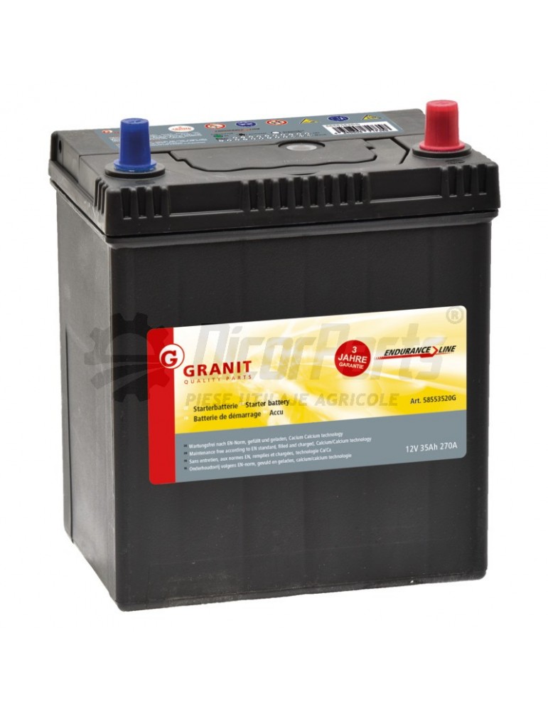 Baterie 12 V 35 Ah, umpluta