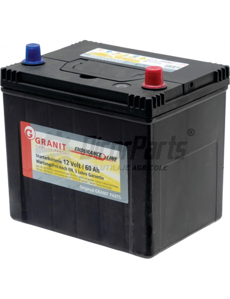Baterie 12 V 60 Ah, umpluta
