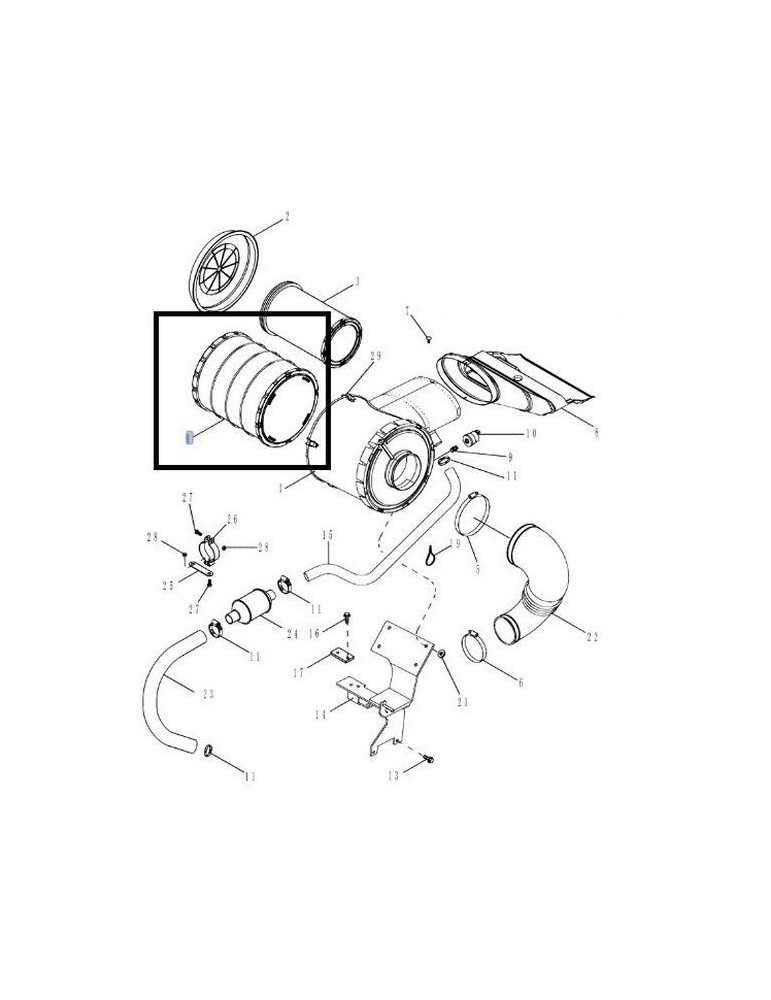 New Holland Filtru Aer Motor 87408704 84475951