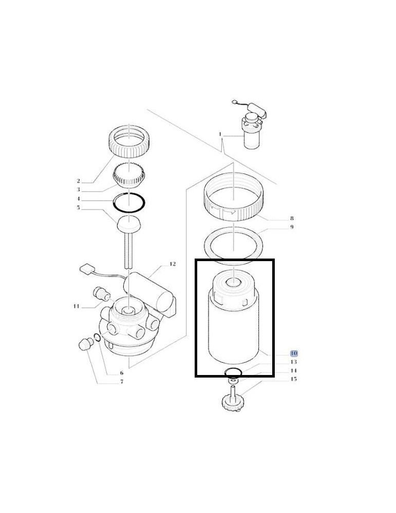 Filtru Combustibil 87840590 84565924