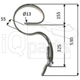 S-tine with share 45x10x530 