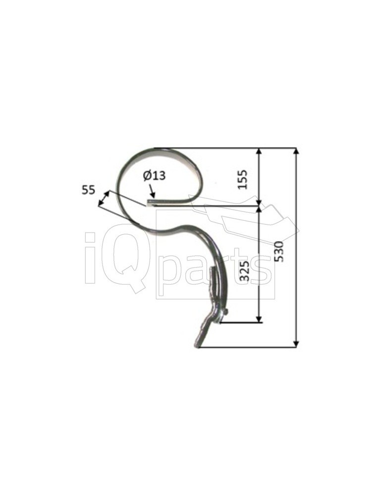 S-tine with share 45x10x530 