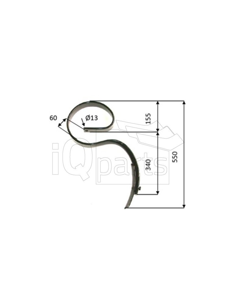 S-tine with share 45x10x550 