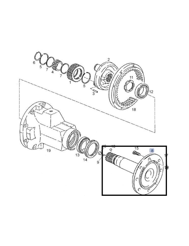 Case IH Planetara Spate 155700320086