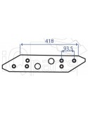 Landside 172380 120x12 Center hole Nr.3 REVERSIBLE