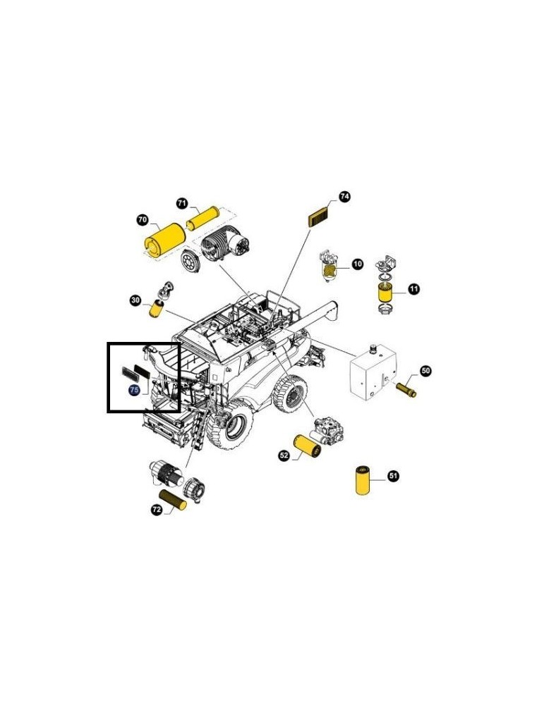 Filtru Aer Cabina 84058793