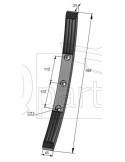 Cultivator Point 915376  45x25x490 diamant - hardface