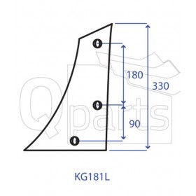 Wearing part - Moulboard - Front part 9294360 KG181 
