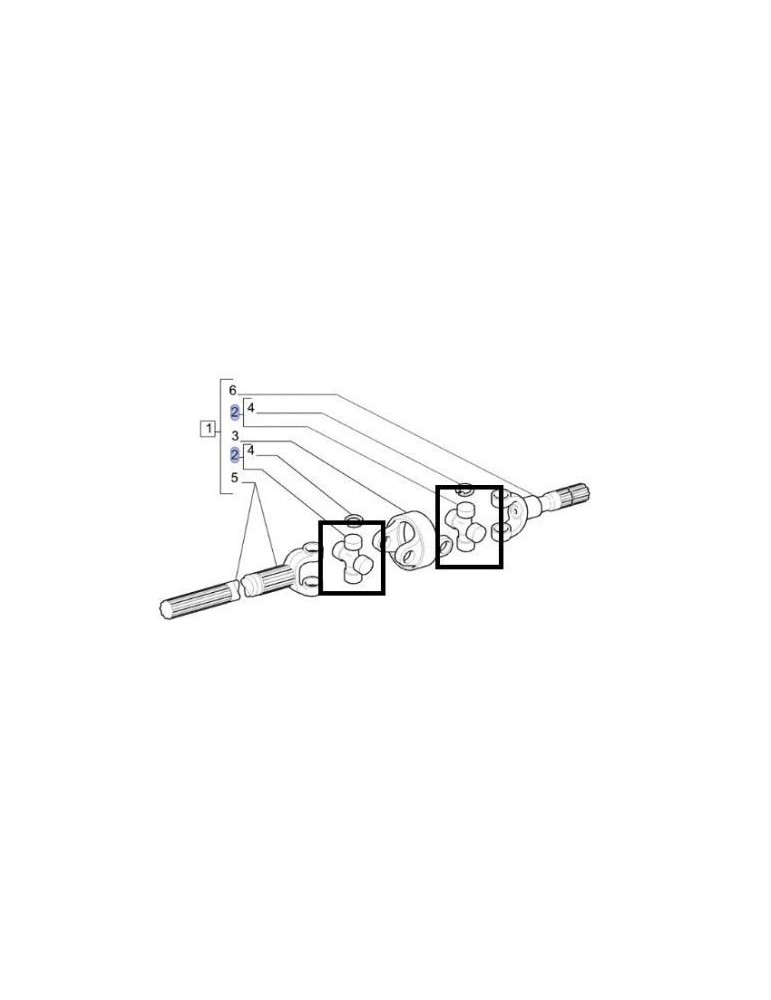 Cruce cardanica 87361037