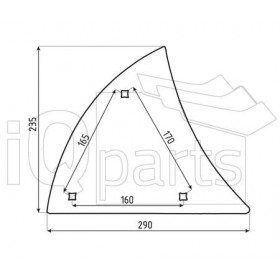 Wearing part - Moulboard - Front part 345 1000  B2K 