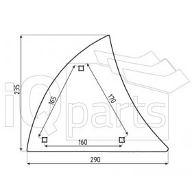 Wearing part - Moulboard - Front part 345 1001  B2K 