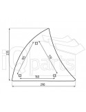 Wearing part - Moulboard - Front part 345 1001  B2K 