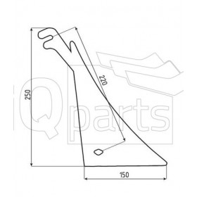 Wearing part - Moulboard - Front part 190 3563 