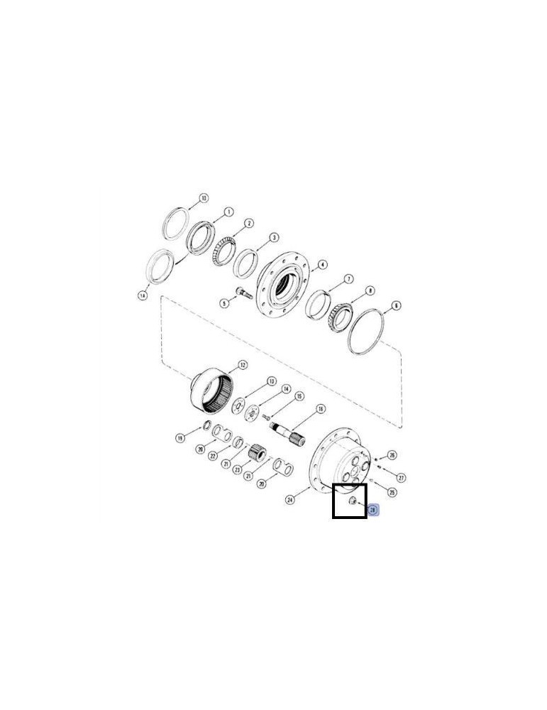 Case IH Piulita Prezon Roata 1280579C1