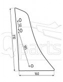 Wearing part - Moulboard - Front part 27010702 VRP292-0L VRP290-0L 
