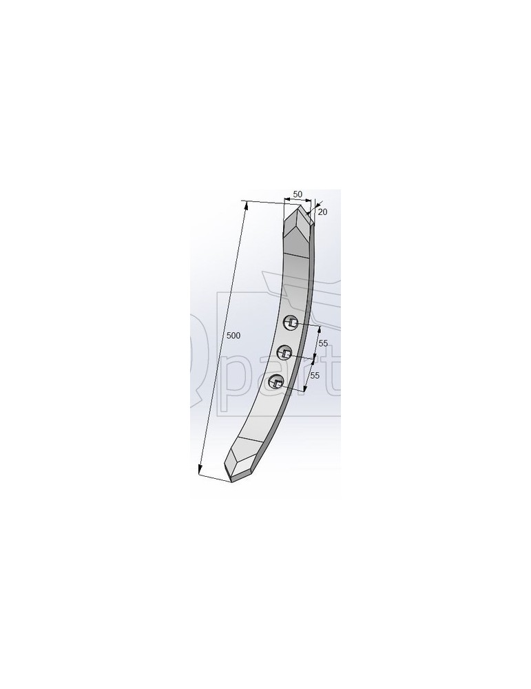 Cultivator Point 447152 TOP DOWN  50x20x500 