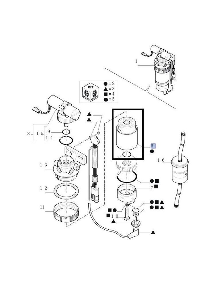 New Holland Filtru Combustibil 87802332 84565926