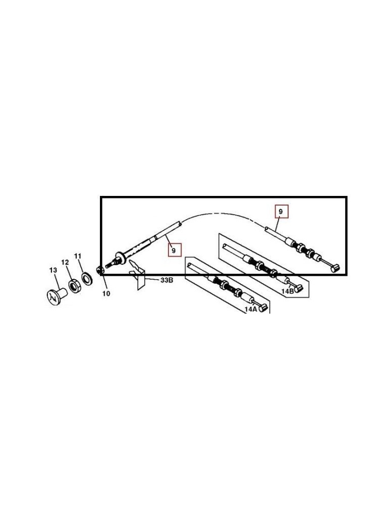 John Deere Cablu AM117643