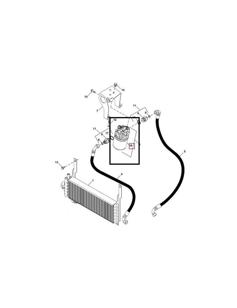 John Deere Filtru Ulei Hidraulic LVU14258