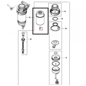 John Deere Filtru Combustibil RE529644