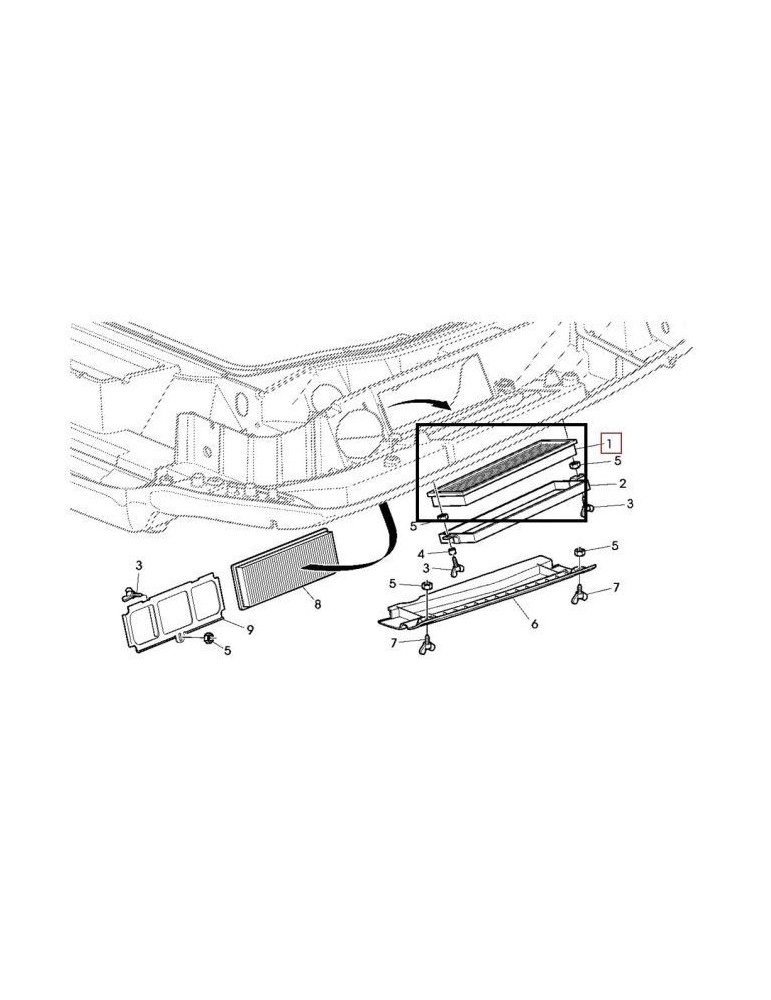 John Deere Filtru Aer Cabina RE198488