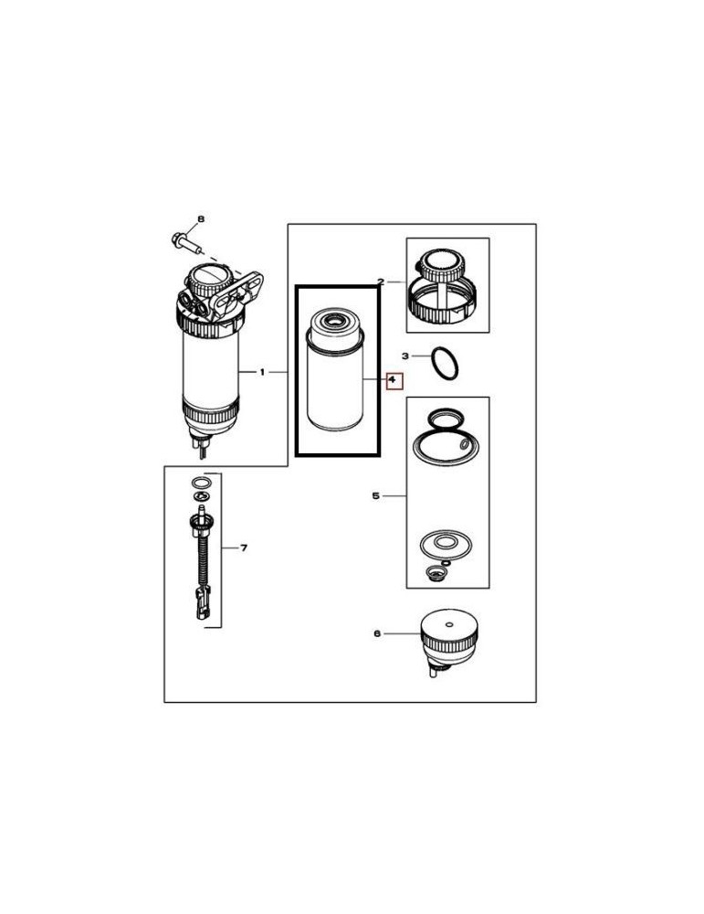 John Deere Filtru Combustibil RE529643