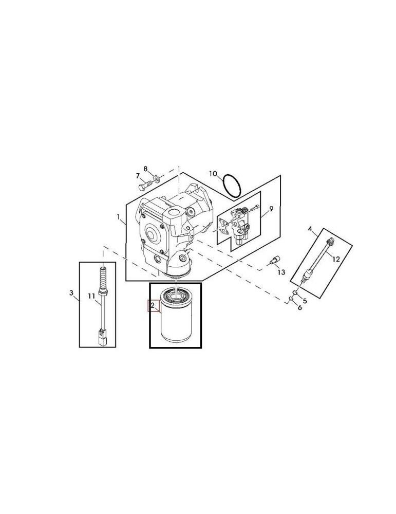 John Deere Filtru Ulei Hidraulic RE273801