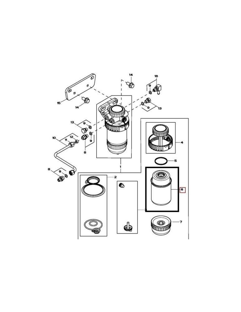 John Deere Filtru Combustibil RE537159