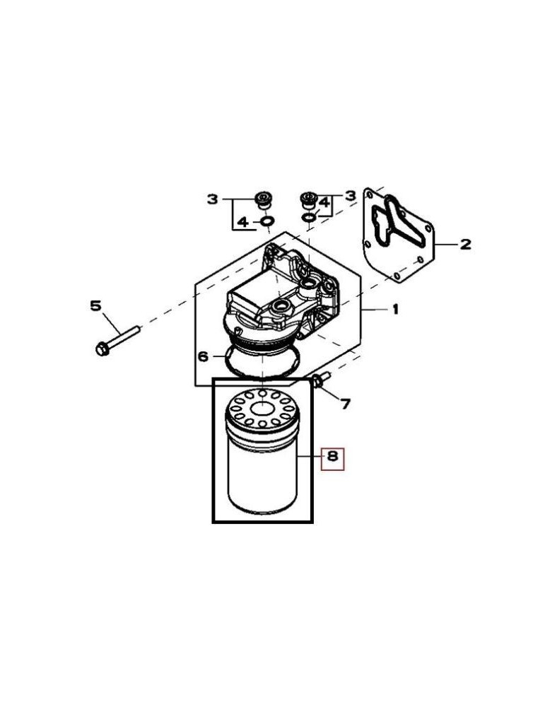 John Deere Filtru Ulei Motor RE504836