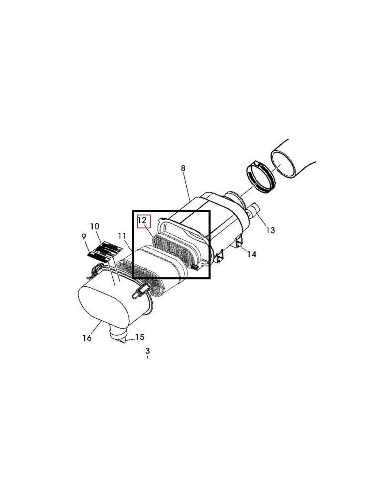 John Deere Filtru Aer Motor RE253519