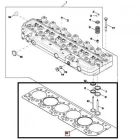 John Deere Garnitura Chiulasa R116516